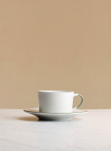 Kaffekopp med Fat Ovanåker Grön