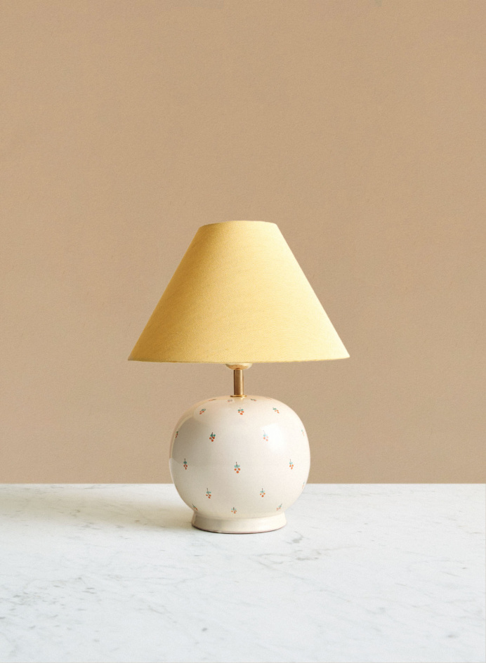 Bordslampa Tondo Piccolo Fiore | Venedig Ljusgul i gruppen Belysning / Bordslampor hos Tambur Store AB (NFS06T14FAFIOREVN5350SET)