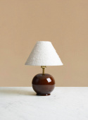 Bordslampa Tondo Piccolo Redbrown | White