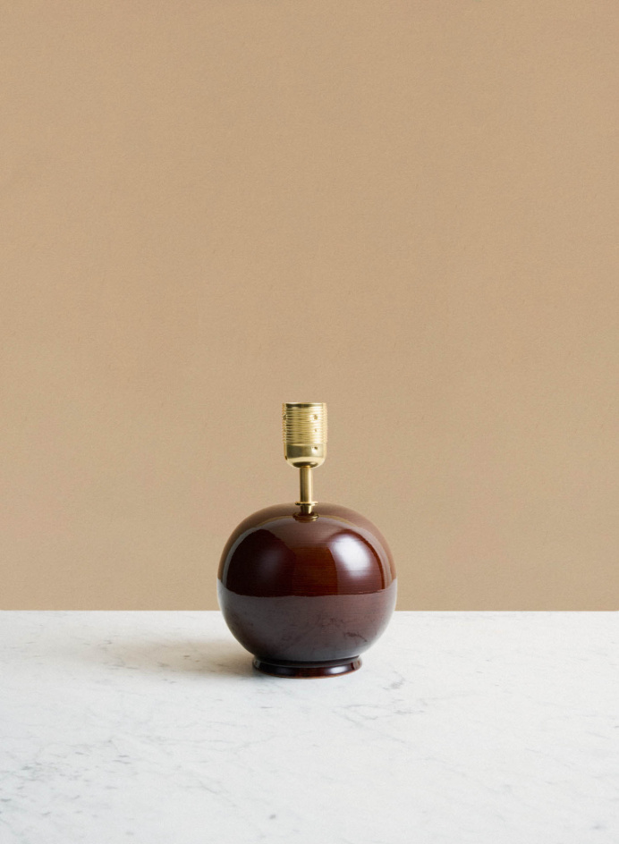 Lampfot Tondo Piccolo Redbrown i gruppen Belysning / Lampfötter hos Tambur Store AB (NFS06T14TDM)