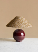 Bordslampa Tondo Burgundy | Ampio Amber