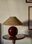 Bordslampa Tondo Burgundy | Ampio Amber