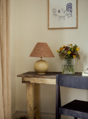 Bordslampa Tondo Crema | Cono Burnt Orange