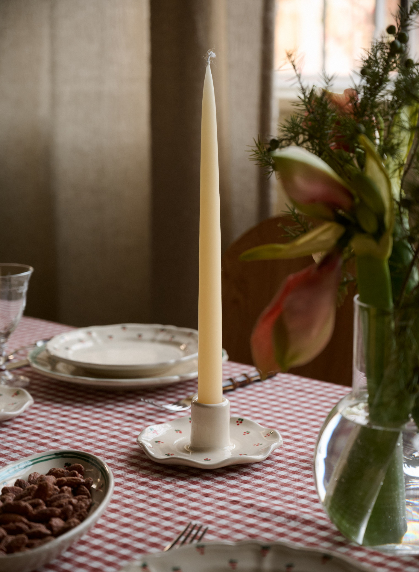 Wavy Candle Holder Fiore Rosso Wavy Candle Holder Fiore Rosso