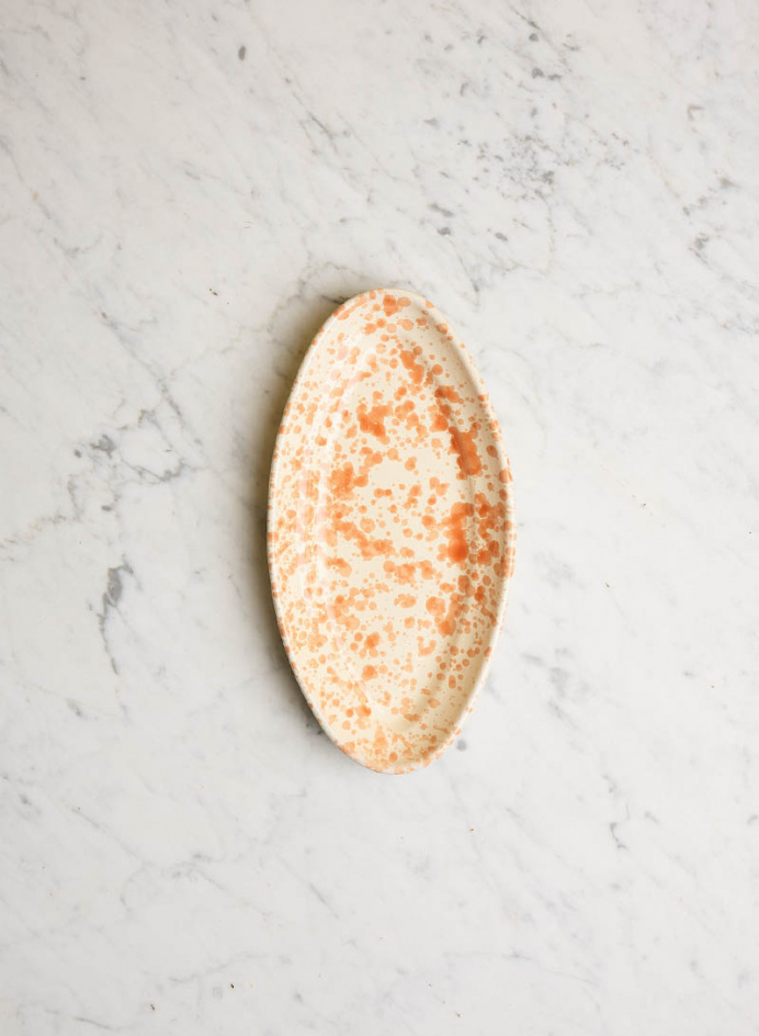 Serveringsfat Piccolo Spruzzi Arancio i gruppen Kök / Porslin / Serveringsfat hos Tambur Store AB (NFS1825SMAR)