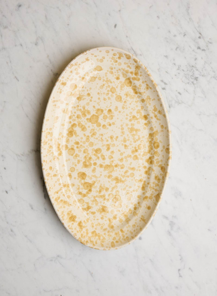 Serveringsfat Spruzzi Ambra i gruppen KÖK / Porslin / Serveringsfat hos Tambur Store AB (NFS1835SMG)