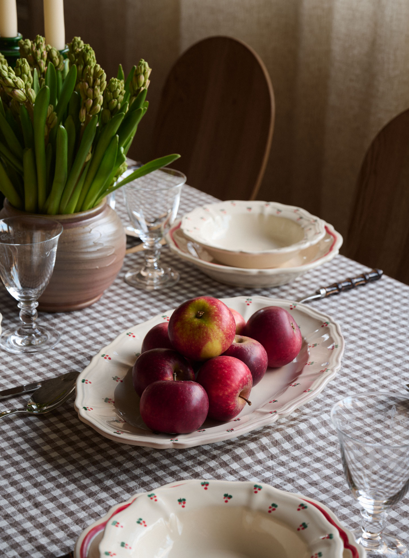 Serveringsfat Baccellato Fiore Rosso Serveringsfat Baccellato Fiore Rosso