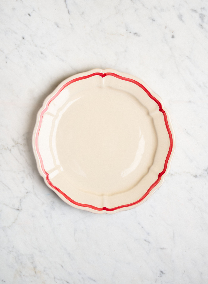 Middagstallrik Baccellato Rigio Rosso i gruppen KÖK / Porslin / Middagstallrikar hos Tambur Store AB (NFS20B25FILR5)