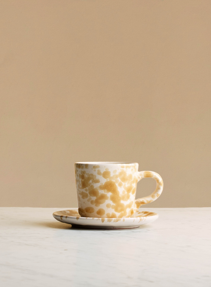 Kaffekopp Spruzzi Ambra i gruppen Kök / Porslin / Koppar & Muggar hos Tambur Store AB (NFS253SMG)