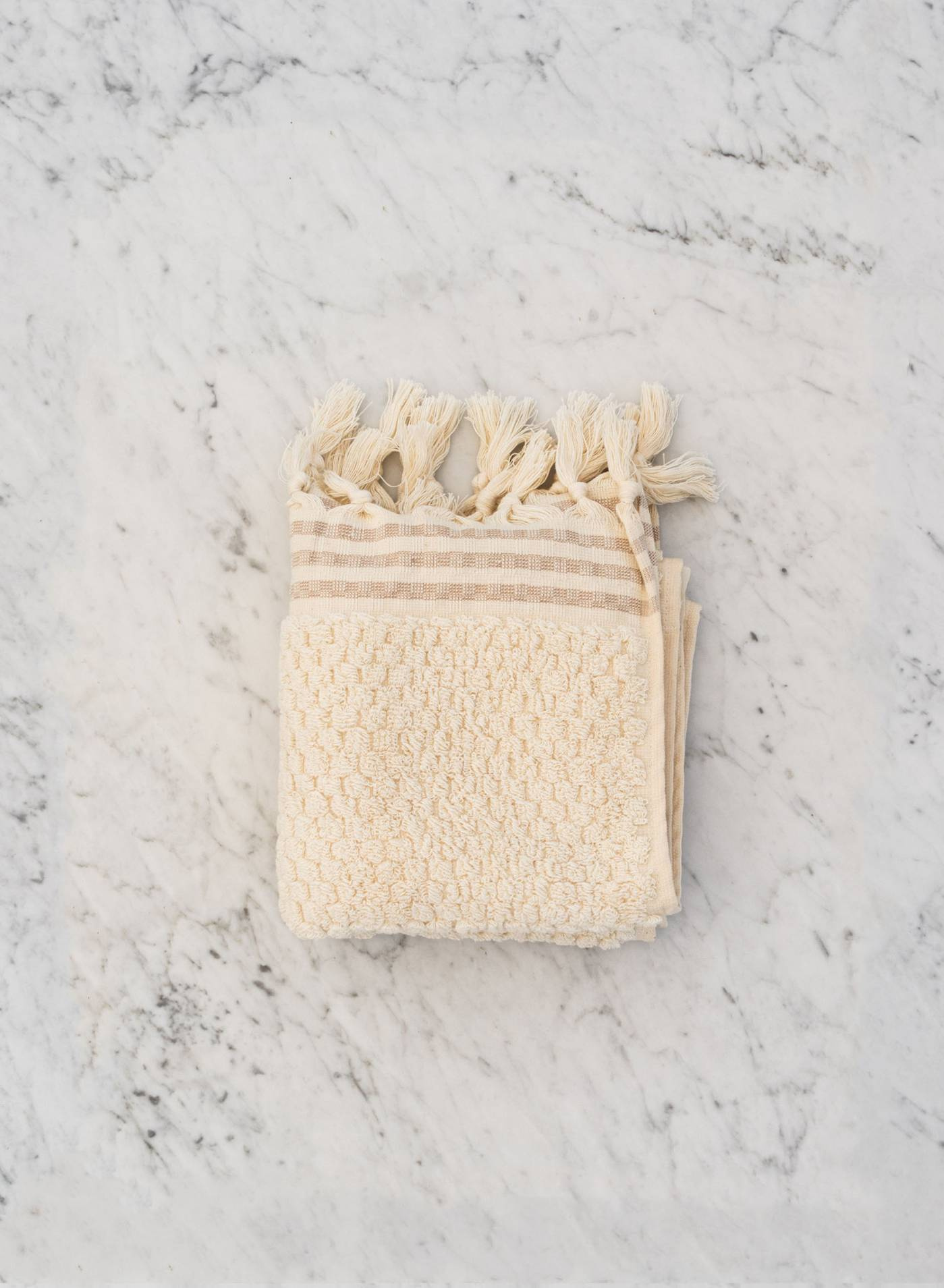 Cotton Frotté Hand Towel Chickpea