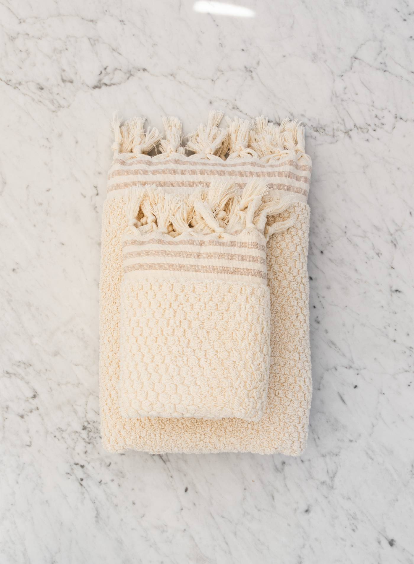 Cotton Frotté Bath Towel Chickpea