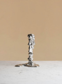 Drip Candle Holder Silver L